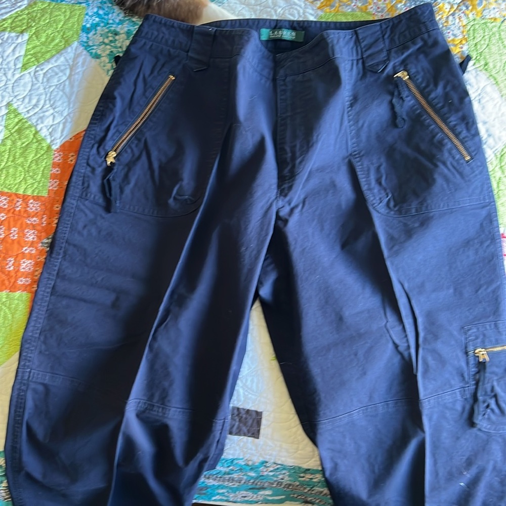 Lauren. Ralph Lauren capri’s navy blue size 12 cargo style
